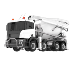 Concrete mixer isolated on background. 3d rendering - illustration png