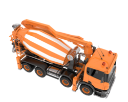 Concrete mixer isolated on background. 3d rendering - illustration png