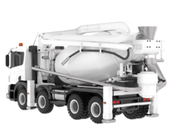 Concrete mixer isolated on background. 3d rendering - illustration png