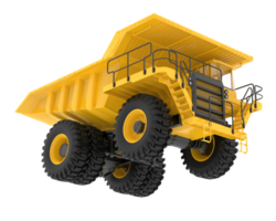 Mine truck isolated on background. 3d rendering - illustration png