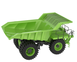 Mine truck isolated on background. 3d rendering - illustration png