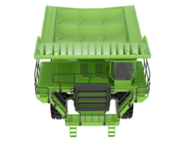 Bergwerk LKW isoliert auf Hintergrund. 3d Rendern - - Illustration png