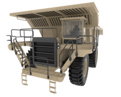 Mine truck isolated on background. 3d rendering - illustration png