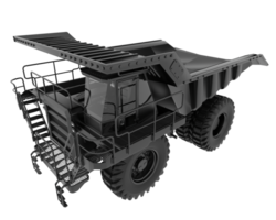 Mine truck isolated on background. 3d rendering - illustration png