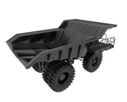 Mine truck isolated on background. 3d rendering - illustration png