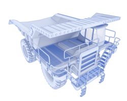 mien un camion isolé sur Contexte. 3d le rendu - illustration png