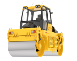 Road roller isolated on background. 3d rendering - illustration png