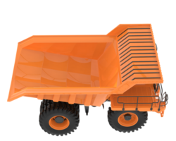 Mine truck isolated on background. 3d rendering - illustration png