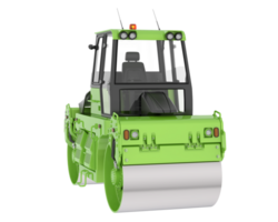 Road roller isolated on background. 3d rendering - illustration png