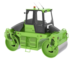 Road roller isolated on background. 3d rendering - illustration png