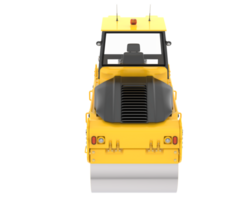 Road roller isolated on background. 3d rendering - illustration png