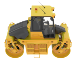 Road roller isolated on background. 3d rendering - illustration png