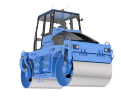 Road roller isolated on background. 3d rendering - illustration png