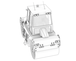 route rouleau isolé sur Contexte. 3d le rendu - illustration png