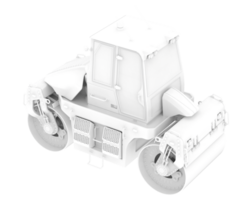 Road roller isolated on background. 3d rendering - illustration png