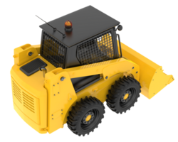 Skid steer loader isolated on background. 3d rendering - illustration png