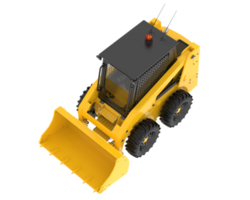 Skid steer loader isolated on background. 3d rendering - illustration png