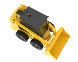 Skid steer loader isolated on background. 3d rendering - illustration png