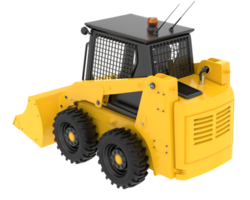 Skid steer loader isolated on background. 3d rendering - illustration png