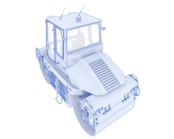 route rouleau isolé sur Contexte. 3d le rendu - illustration png