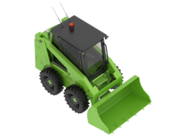 Skid steer loader isolated on background. 3d rendering - illustration png