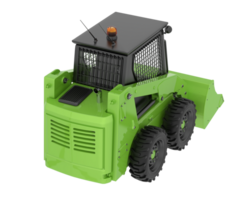 Skid steer loader isolated on background. 3d rendering - illustration png