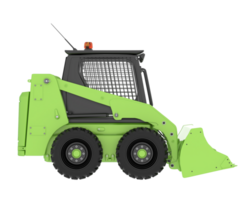 Skid steer loader isolated on background. 3d rendering - illustration png