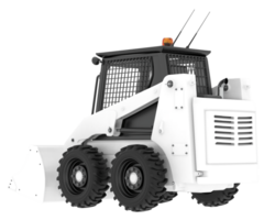 Skid steer loader isolated on background. 3d rendering - illustration png