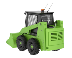 Skid steer loader isolated on background. 3d rendering - illustration png