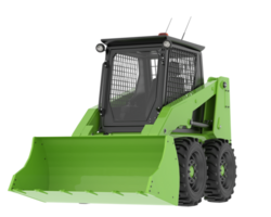 Skid steer loader isolated on background. 3d rendering - illustration png