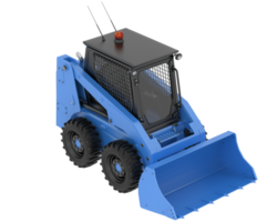 Skid steer loader isolated on background. 3d rendering - illustration png