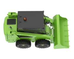 Skid steer loader isolated on background. 3d rendering - illustration png