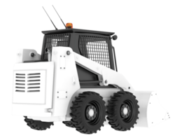 Skid steer loader isolated on background. 3d rendering - illustration png