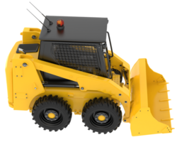 Skid steer loader isolated on background. 3d rendering - illustration png