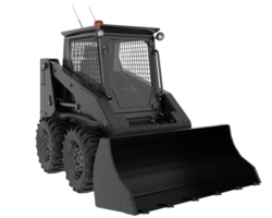 Skid steer loader isolated on background. 3d rendering - illustration png