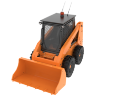 Skid steer loader isolated on background. 3d rendering - illustration png