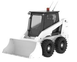 Skid steer loader isolated on background. 3d rendering - illustration png