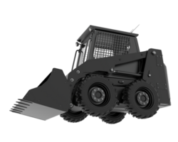 Skid steer loader isolated on background. 3d rendering - illustration png