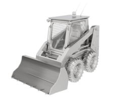 Skid steer loader isolated on background. 3d rendering - illustration png