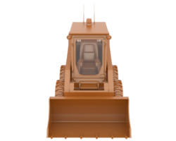 Skid steer loader isolated on background. 3d rendering - illustration png