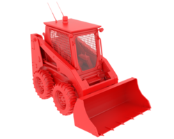 Skid steer loader isolated on background. 3d rendering - illustration png