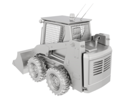 Skid steer loader isolated on background. 3d rendering - illustration png