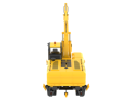 Wheel excavator isolated on background. 3d rendering - illustration png