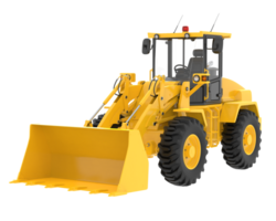 Wheel loader isolated on background. 3d rendering - illustration png