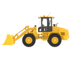 Wheel loader isolated on background. 3d rendering - illustration png