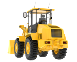 Wheel loader isolated on background. 3d rendering - illustration png