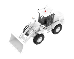 Wheel loader isolated on background. 3d rendering - illustration png