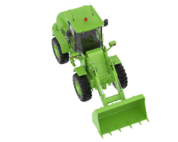 Wheel loader isolated on background. 3d rendering - illustration png