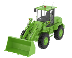 Wheel loader isolated on background. 3d rendering - illustration png