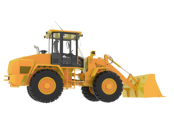 Wheel loader isolated on background. 3d rendering - illustration png